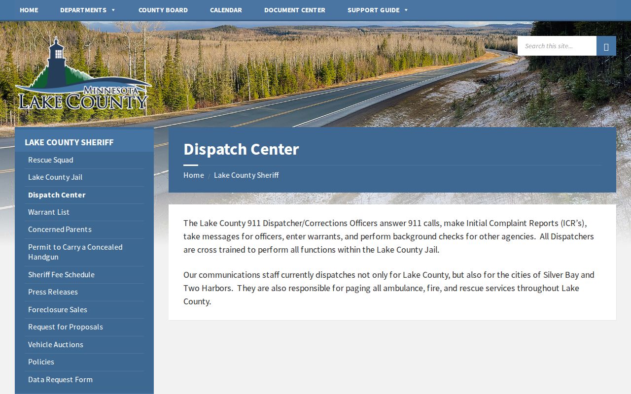 Lake County warrant entry and dispatch functions described by the sheriff's office